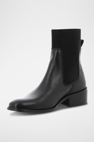Bottines en cuir Moama - Noir