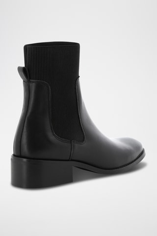 Bottines en cuir Moama - Noir