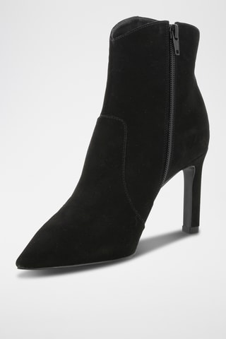 Bottines en nubuck Armelle - Noir