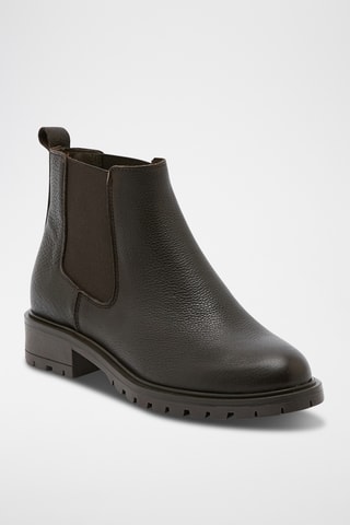 Bottines Chelsea en cuir Gnocchi - Marron foncé