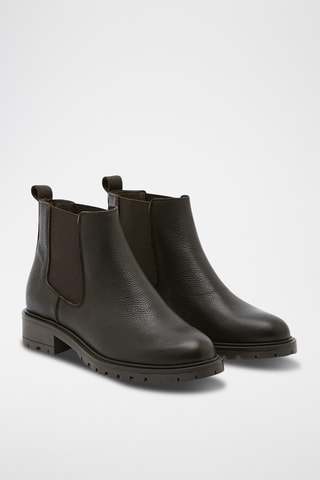 Bottines Chelsea en cuir Gnocchi - Marron foncé
