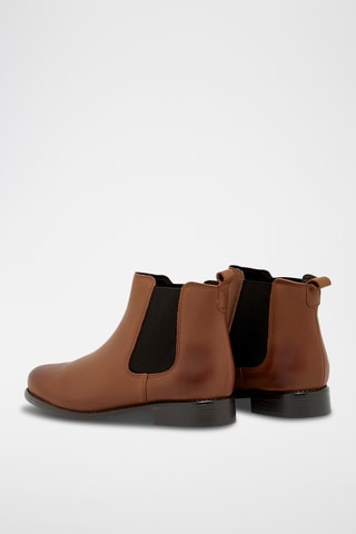 Bottines Chelsea en cuir Ludivine - Cognac