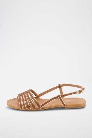 Sandales en cuir Sonia - Camel
