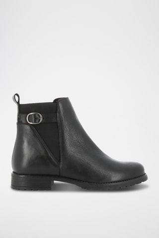 Bottines en cuir Gloutonne - Noir