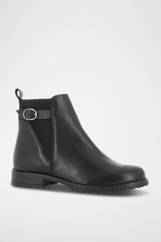 Bottines en cuir Gloutonne - Noir