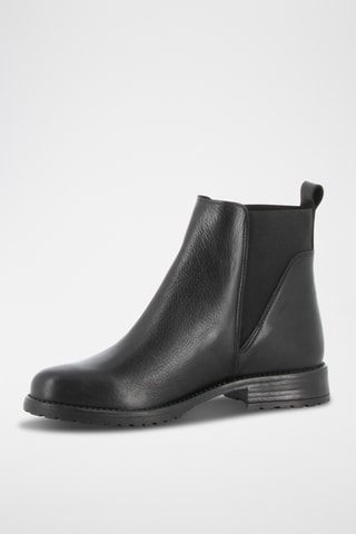 Bottines en cuir Gloutonne - Noir
