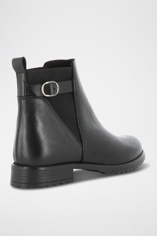 Bottines en cuir Gloutonne - Noir