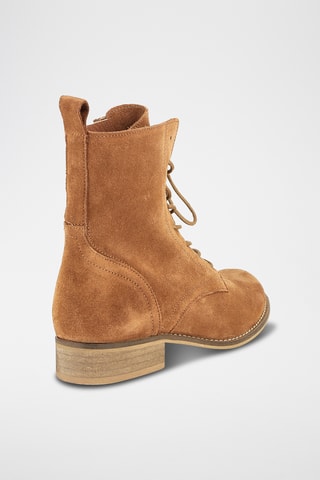 Bottines en croûte de cuir Canaille - Marron