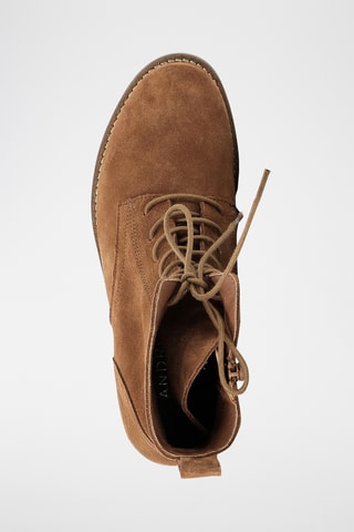 Bottines en croûte de cuir Canaille - Marron