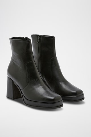 Bottines en cuir Celeste - Noir