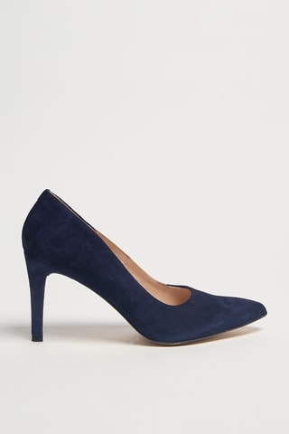Escarpins en cuir Iria - Bleu marine
