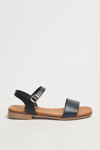 Sandales en cuir Lilou - Noir