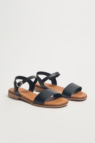 Sandales en cuir Lilou - Noir