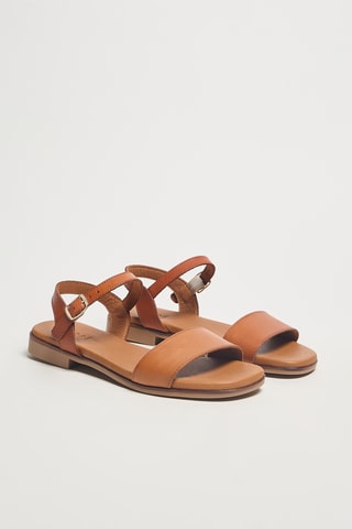 Sandales en cuir Lilou - Camel