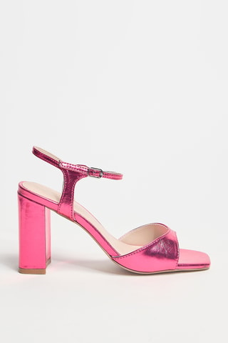 Sandales en cuir Impressionnante - Rose