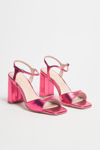Sandales en cuir Impressionnante - Rose