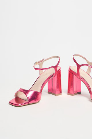 Sandales en cuir Impressionnante - Rose