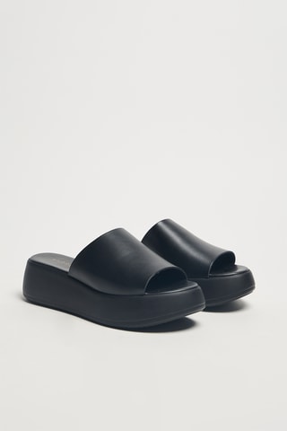 Mules plateformes Swing - Noir