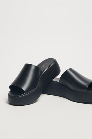 Mules plateformes Swing - Noir