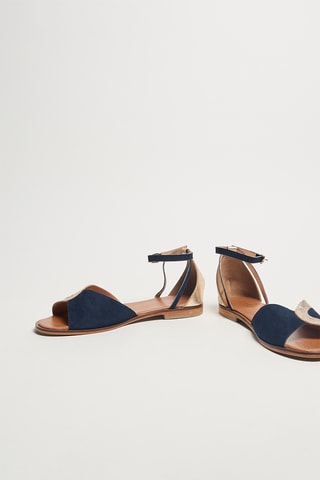 Sandales en cuir Reverie - Bleu
