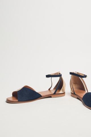Sandales en cuir Reverie - Bleu
