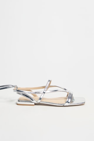 Sandales vernies en cuir Exotique - Argenté