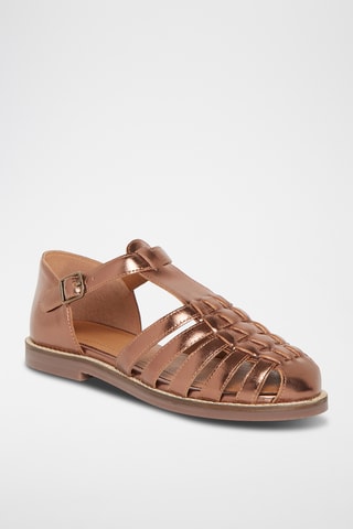 Sandales en cuir Petronille - Bronze