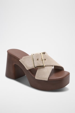 Mules à talons Oona - Beige