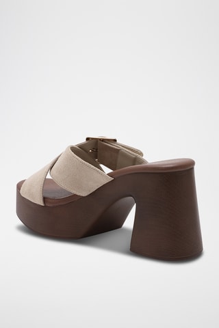 Mules à talons Oona - Beige