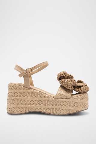 Sandales compensées Silvia - Beige