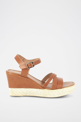 Sandales compensées Robyn - Marron