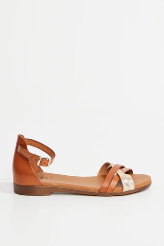 Sandales en cuir Yael - Marron