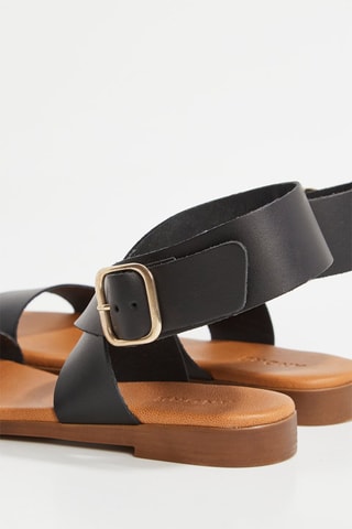 Sandales en cuir Aylin - Noir