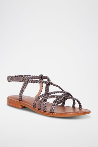Sandales en cuir Luna - Gris