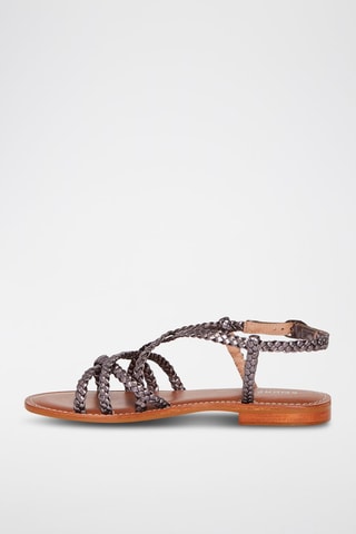 Sandales en cuir Luna - Gris