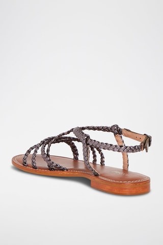 Sandales en cuir Luna - Gris