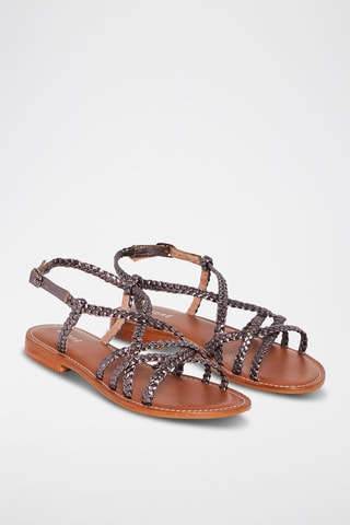 Sandales en cuir Luna - Gris