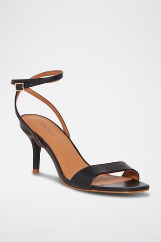Sandales à talons en cuir Glycine  - Noir