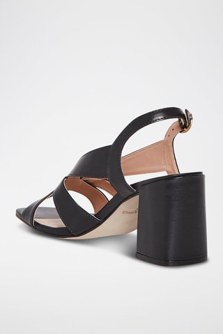 Sandales à talons en cuir Joliet - Noir