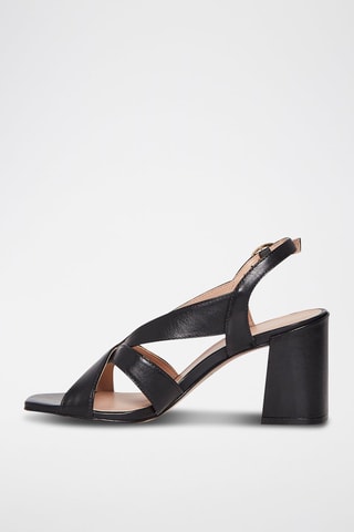 Sandales à talons en cuir Joliet - Noir