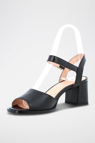 Sandales à talons en cuir Kilda - Noir