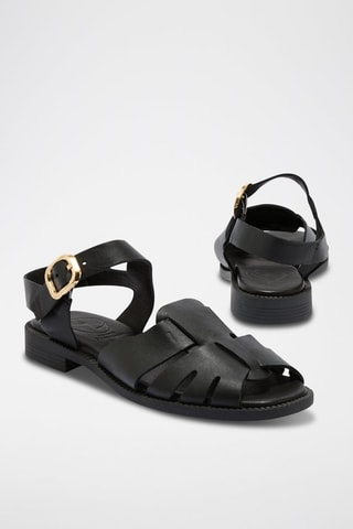 Sandales en cuir Erynon - Noir