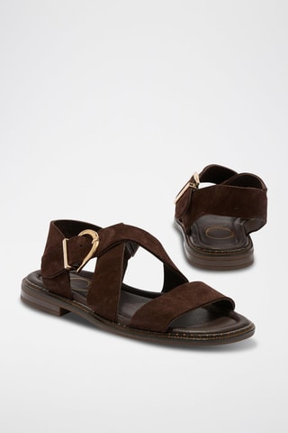 Sandales en cuir Orelyane - Marron
