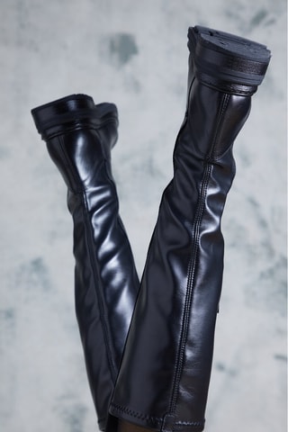 Bottes en cuir Martina - Noir