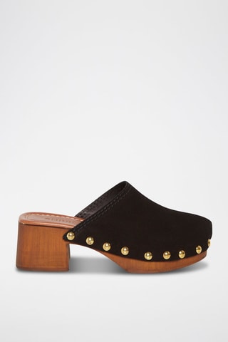 Sabots en nubuck Beca - Noir