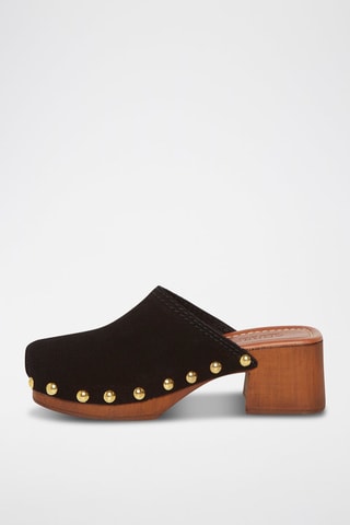 Sabots en nubuck Beca - Noir