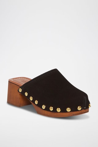 Sabots en nubuck Beca - Noir