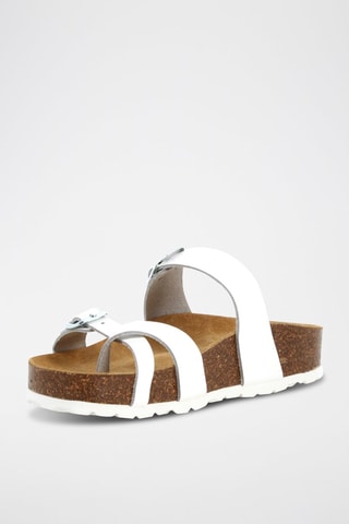 Sandales en cuir Mae - Blanc