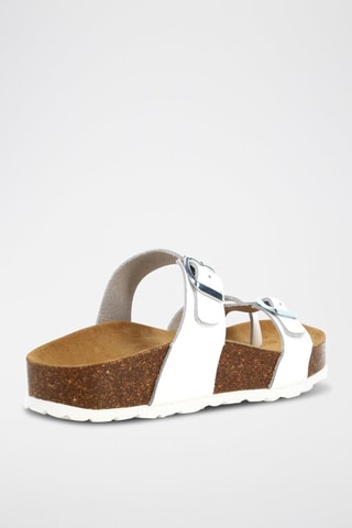 Sandales en cuir Mae - Blanc