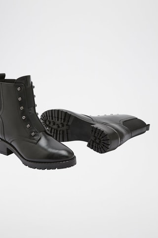Boots en cuir Alvi - Noir